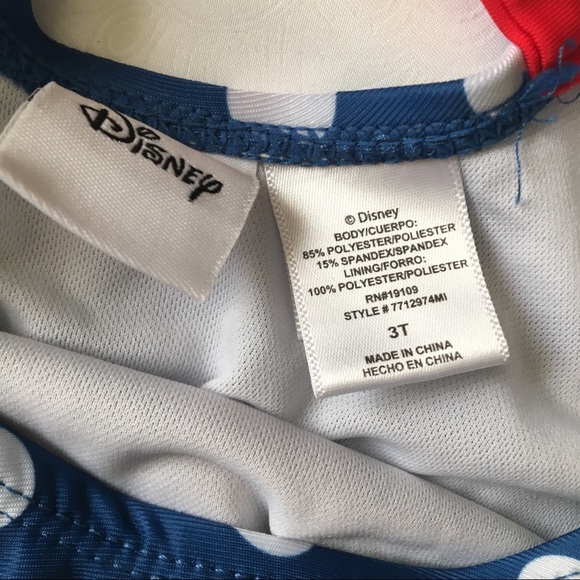 Girls One piece Minnie Swimming Suit 3t - Picture 6 of 8